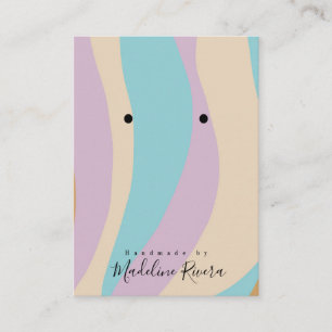 Retro-Wirbel Artisan-Earring-Display-Karten Telefonnummerkarte