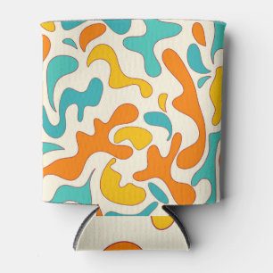 Retro-Wirbel: Vintages Blumenmuster Dosenkühler