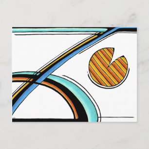 Retro Wird Customizable Postcard Postkarte