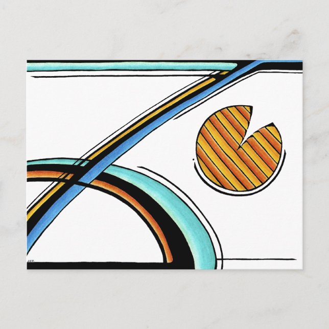 Retro Wird Customizable Postcard Postkarte (Vorderseite)