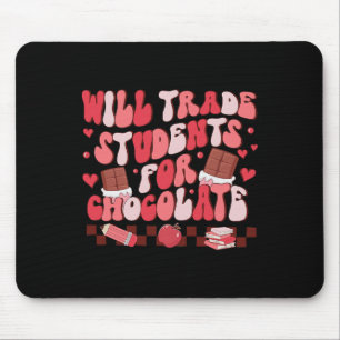 Retro wird Schüler für Schokolade eintauschen Lehr Mousepad