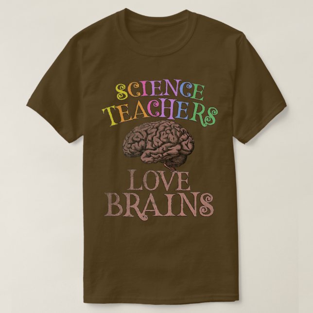 RETRO WISSENSCHAFTLICHE LEHRERIN LIEBE BRAINS Das  T-Shirt (Design vorne)