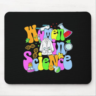 Retro Wissenschaftslehrer Frauen in der Wissenscha Mousepad