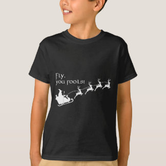 Retro Witchy Wizard Fly You Fools Sleighing Christ T-Shirt