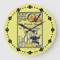 Retro Wizard der Vintagen Oz Wanduhr