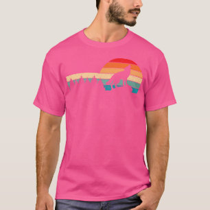 Retro-Wolf-Wald-Druck Wildtier-Wildnis-Wölfe T-Shirt