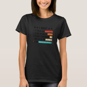 Retro Wollte ich, frei zu brechen, um mein Fahrrad T-Shirt
