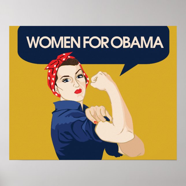 Retro Women für Obama Poster (Vorne)