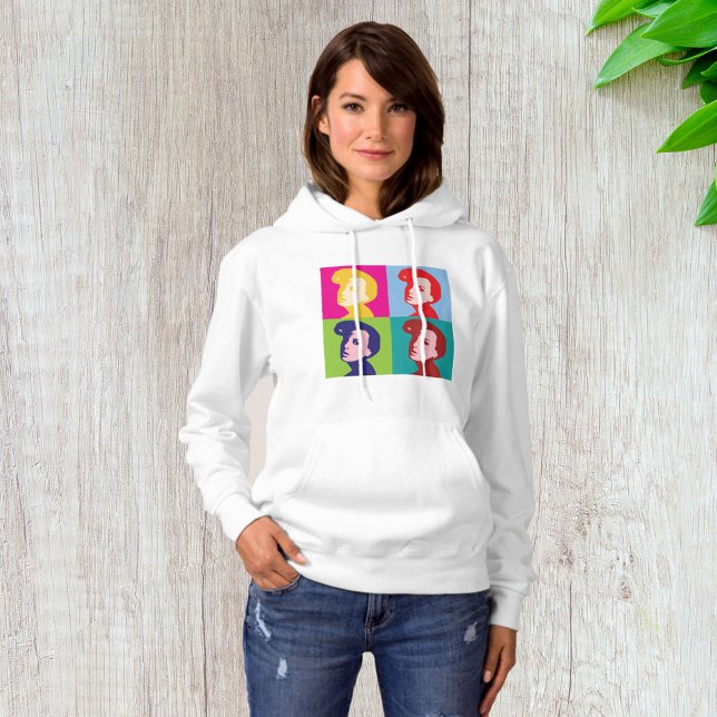 Retro Women Pop Art Hoodie (Von Creator hochgeladen)