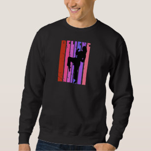 Retro Womens Brasilian Jiu Jitsu Motivierend Beli Sweatshirt