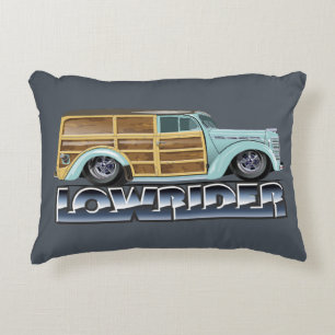 Retro Woody Lowrider Dekokissen