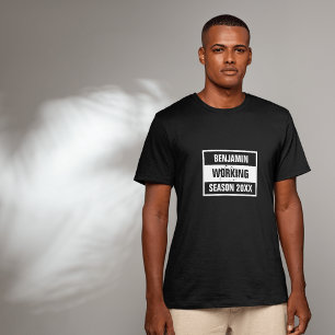 Retro Working Season 20XX schwarz T-Shirt