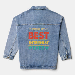 Retro World ist der beste Internist aller Zeiten Jeansjacke