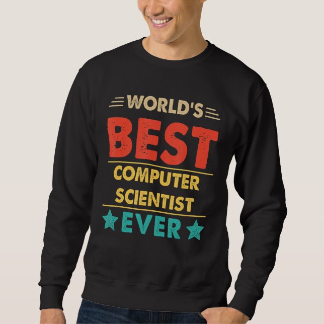 Retro World's bester Informatiker aller Zeiten Sweatshirt (Vorderseite)