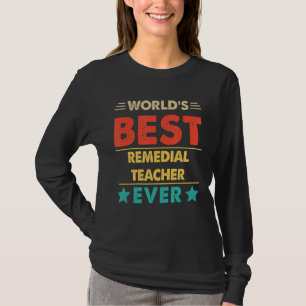 Retro World's bester Lehrer für Rechtsmittel T-Shirt