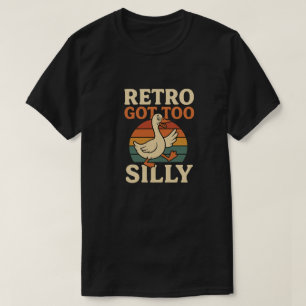 Retro wurde zu albern - Unisex T-Shirt, Meme T-Shi T-Shirt