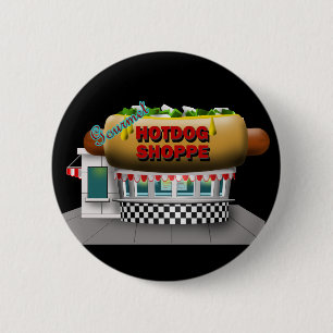 Retro WürstchenShoppe Button