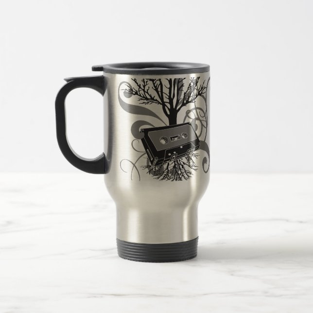 Retro Wurzel-Tasse Reisebecher (Links)