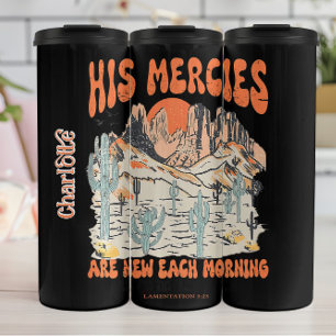 Retro Wüste Christliche Mercies Graphic Thermosbecher