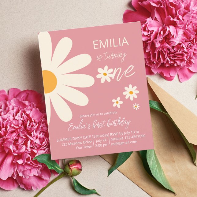 Retro Wüste Disi 1. Geburtstag Einladung (Von Creator hochgeladen)