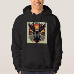 Retro-Wüsten-Autobahn-Motorrad-Bruderschaft-Biker Hoodie