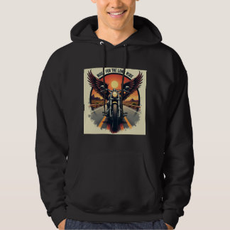 Retro-Wüsten-Autobahn-Motorrad-Bruderschaft-Biker  Hoodie
