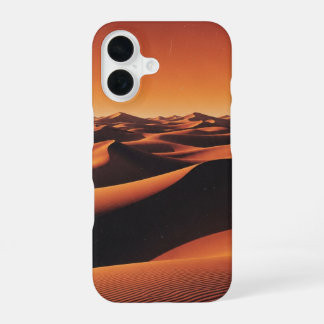 Retro-Wüsten-Dünen iPhone 16 Hülle