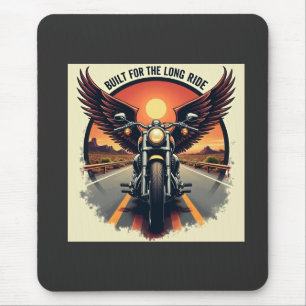 Retro-Wüsten-Highway-Motorrad-Bruderschaft-Biker Mousepad