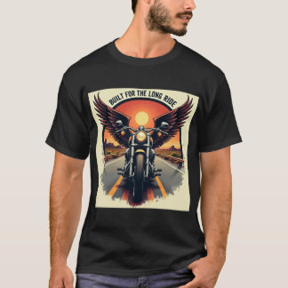 Retro-Wüsten-Highway-Motorrad-Bruderschaft-Biker  T-Shirt