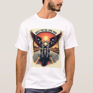 Retro-Wüsten-Highway-Motorrad-Bruderschaft-Biker  T-Shirt