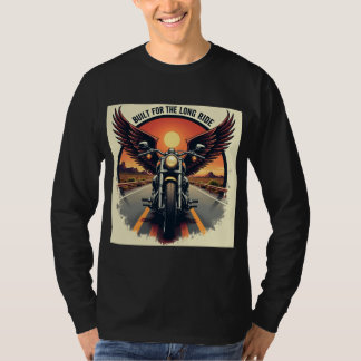 Retro-Wüsten-Highway-Motorrad-Bruderschaft-Biker  T-Shirt