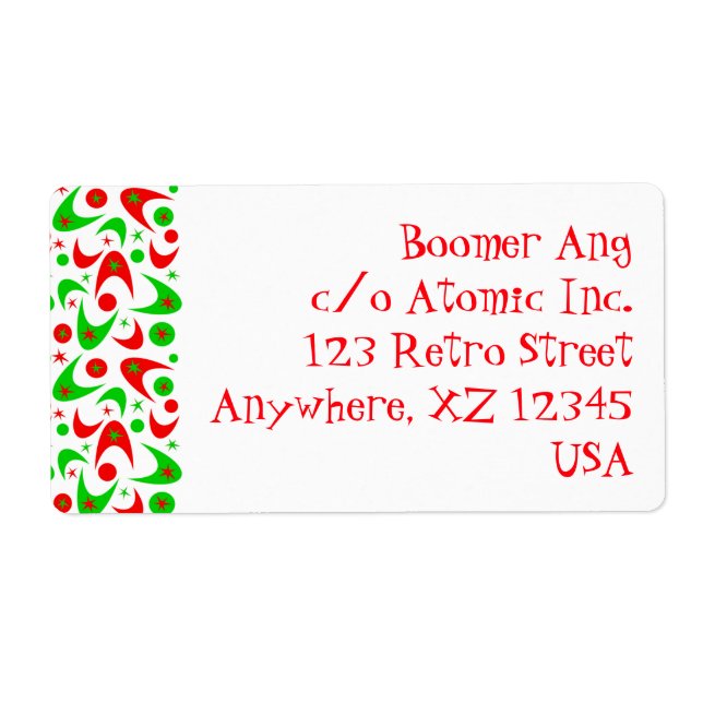Retro Xmas Boomerangs (Vorne)