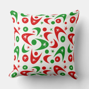 Retro Xmas Boomerangs Kissen