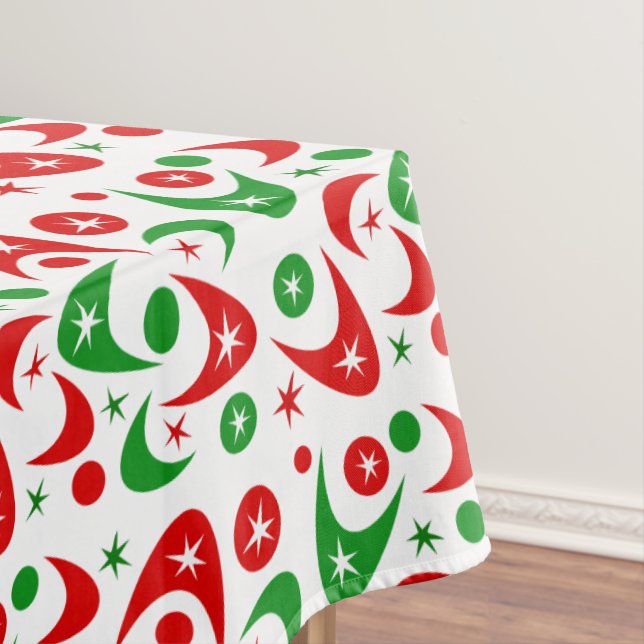 Retro Xmas Boomerangs Tischdecke (Beispiel)