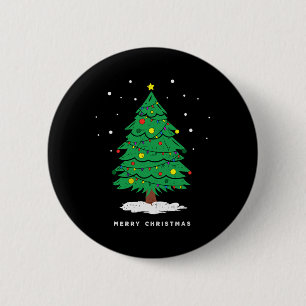 Retro Xmas frohe Weihnachtsbaumleuchten Button