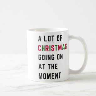Retro Xmas lustig eine Menge Weihnachten, die auf Kaffeetasse