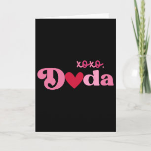 Retro Xoxo Dada Valentinstag Papa Familie Valenti Karte
