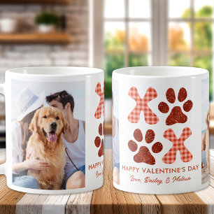 Retro XOXO Niedliche Haustiere Welpen Hund Foto Va Kaffeetasse