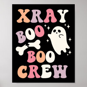 Retro Xray Boo Boo Crew Ghost Röntgeningenieur Hal Poster
