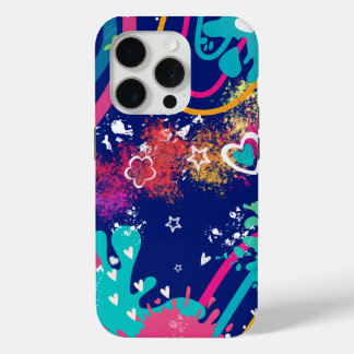Retro Y2K Abstract Splatter Art Colorful Graphic Case-Mate iPhone Hülle