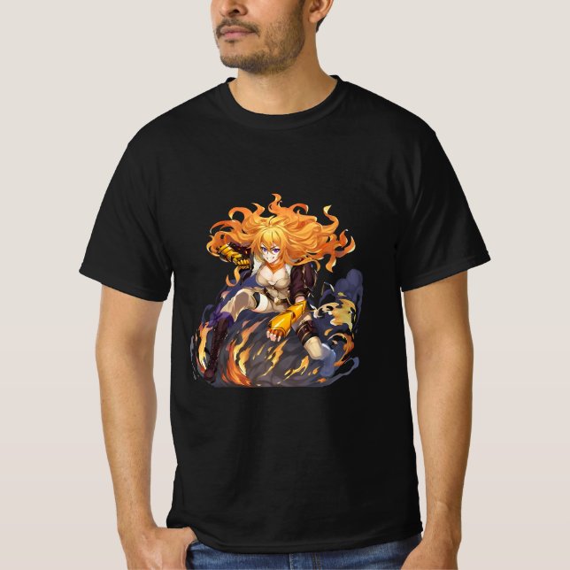 Retro Yang Xiao Long RWBY T-Shirt (Vorderseite)