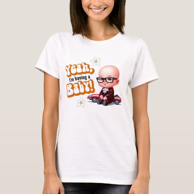 Retro Yeah ich habe ein Baby T-Shirt (Vorderseite)