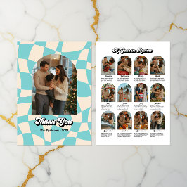 Retro "Year in Review" Feiertag Dankeskarte