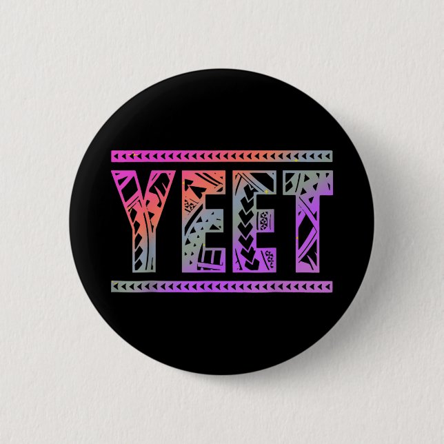 Retro Yeet Shirt Funny Sprichwort Slang Men Boy Gi Button (Vorderseite)