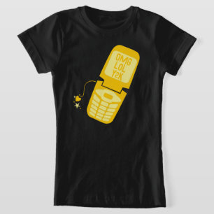 Retro Yellow Dreh Phone T - Shirt