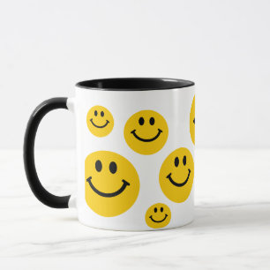 Retro Yellow Happy Face Tasse