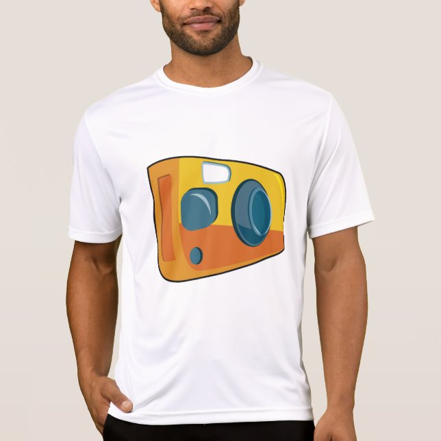 Retro Yellow Point and Shoot Film Camera T-Shirt (Vorderseite)