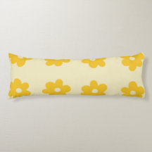 Retro Yellow Tropical Simple Blume Pattern