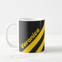 Retro Yellowjacket Three Stripes with Name Kaffeetasse