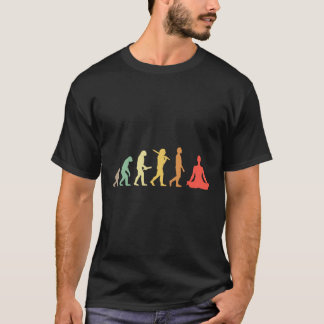 Retro-Yoga-Evolutionsgeschenk für Yogis und Yoga-L T-Shirt